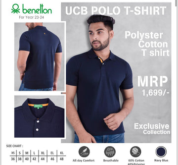 UCB Polo Navy Blue T-Shirt