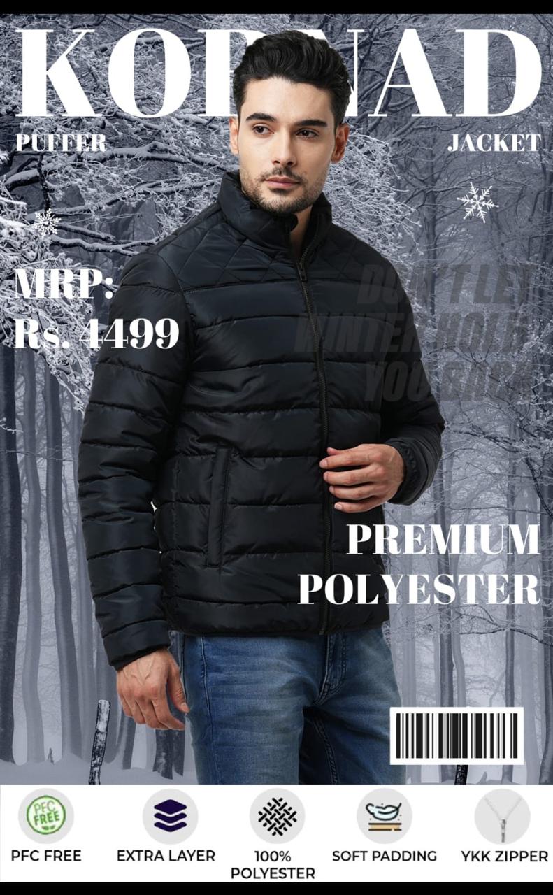 Premium Polyester Kopnad Puffer Jacket