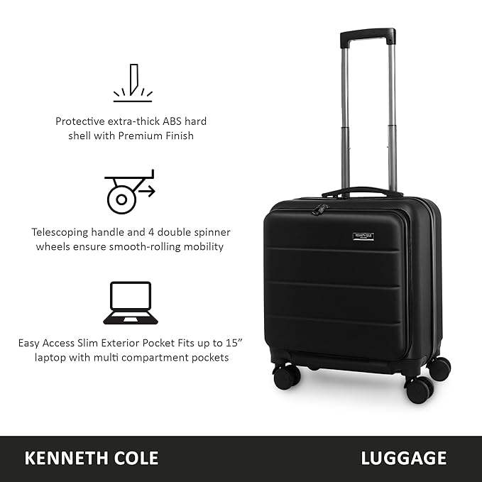 KENNETH COLE Unisex Lightweight Overnighter Trolley Suitcase Or Bag