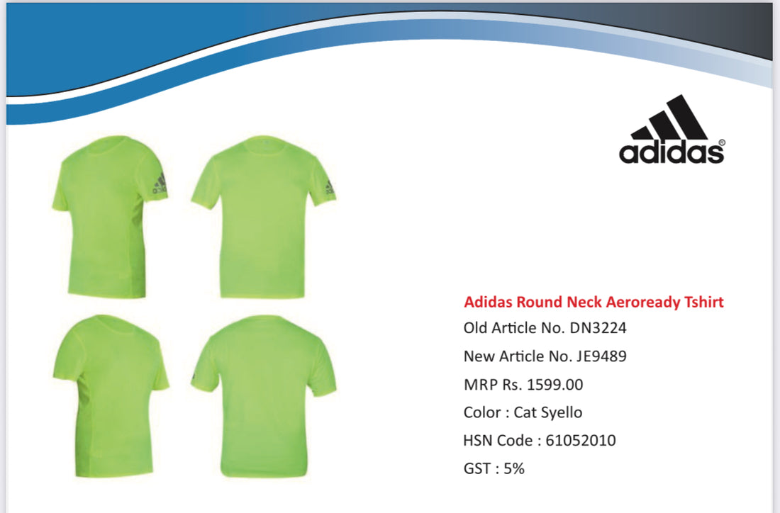 Adidas Round Neck Aeroready Tshirt (Dry fit)