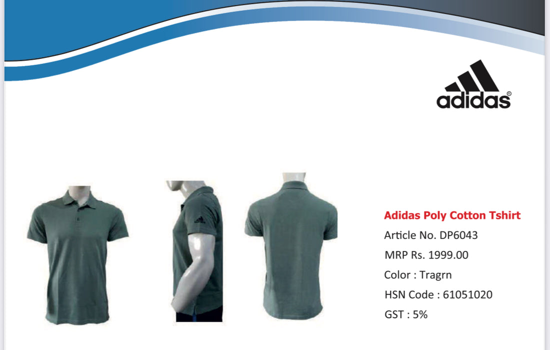 Adidas Poly Cotton Polo Tshirt
