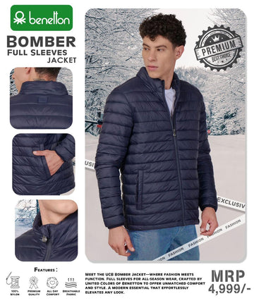 Bomber Full Sleeves Less Jacket